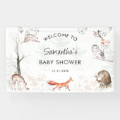Banderoles Animaux de la forêt Fête bébé Shower Rustique (Horizontal)