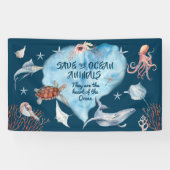 Banderoles Animaux Océaniques Très Mignons Avec Description (Horizontal)