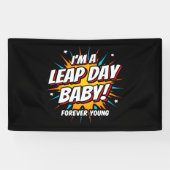 Banderoles Année bissextile Anniversaire 29 février Jour biss (Horizontal)