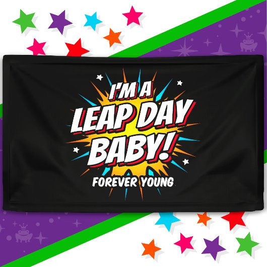 Banderoles Année bissextile Anniversaire 29 février Jour biss