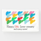 Banderoles Année personnalisable Fête du foie versatile (Horizontal)