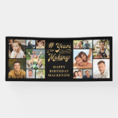 Banderoles Anniversaire 14 Collage de photos Années dans la f (Horizontal)