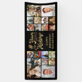 Banderoles Anniversaire 20 Collage de photos Années dans la f (Vertical)