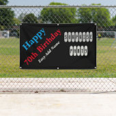 Banderoles Anniversaire 70 ans (En situation)