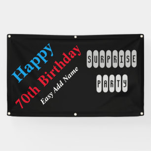 Banderoles Anniversaire 70 ans