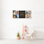 Banderoles Anniversaire 8 Collage de photos Années en prépara (En situation)