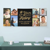 Banderoles Anniversaire 8 Collage de photos Années en prépara (Salon professionnel)