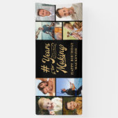 Banderoles Anniversaire 8 Collage de photos Années en prépara (Vertical)