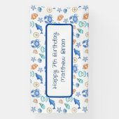 Banderoles Anniversaire à thème personnalisé (Verticale)