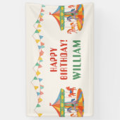 Banderoles Anniversaire adorable du carrousel (Vertical)