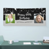 Banderoles Anniversaire | Année | Photo noir et argent (Salon professionnel)