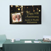 Banderoles Anniversaire | ANNÉE | Photo noir et or (Salon professionnel)