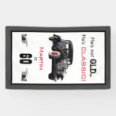 Banderoles Anniversaire classique non vieil de cru de voiture (Horizontal)