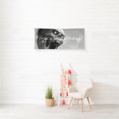 Banderoles anniversaire criard de zombi (En situation)