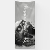 Banderoles anniversaire criard de zombi (Vertical)