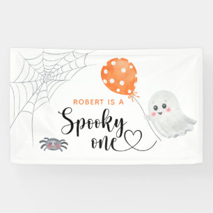 Banderoles Anniversaire de 1 an Watercolor Spooky One