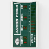 Banderoles Anniversaire de baseball|Scoreboard|PARTY (Vertical)