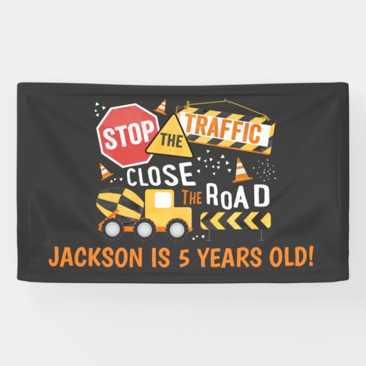 Banderoles Anniversaire de camion à benne basculante de (Horizontal)