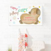Banderoles Anniversaire de capy capybara (En situation)