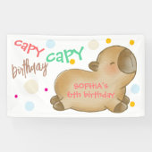 Banderoles Anniversaire de capy capybara (Horizontal)