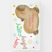 Banderoles Anniversaire de capy capybara (Vertical)