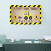 Banderoles Anniversaire de construction d'excavatrice (Salon professionnel)