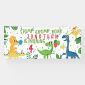 BANDEROLES ANNIVERSAIRE DE DINOSAUR (Horizontal)