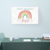 Banderoles Anniversaire de enfant de calligraphie arc-en-ciel (Salon professionnel)