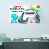 Banderoles Anniversaire de enfant de requins (Salon professionnel)