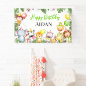 Banderoles Anniversaire de enfant de Safari Animaux (En situation)