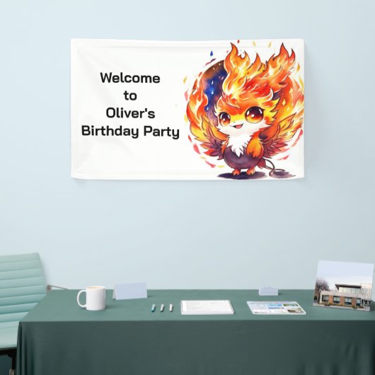 Banderoles Anniversaire de enfant d'incendie Phoenix (Salon professionnel)