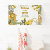 Banderoles Anniversaire de enfant safari sauvage (En situation)