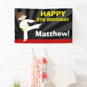 Banderoles Anniversaire de garçon de ceinture de jaune de (En situation)