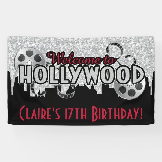 Banderoles Anniversaire de Hollywood (Horizontal)