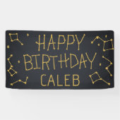 Banderoles Anniversaire de la constellation spatiale (Horizontal)