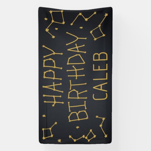 Banderoles Anniversaire de la constellation spatiale (Verticale)