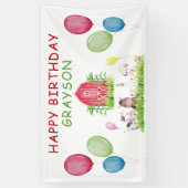 Banderoles Anniversaire de la ferme Personnalisé (Vertical)