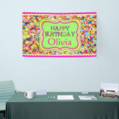 Banderoles Anniversaire de la fille personnalisée (Salon professionnel)