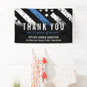 Banderoles Anniversaire de la retraite de la police Ligne ble (En situation)