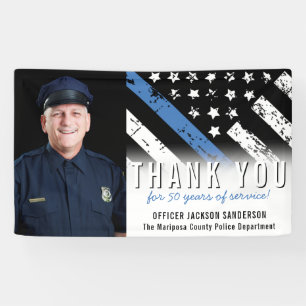 Banderoles Anniversaire de la retraite de la police Photo Lig