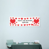 Banderoles Anniversaire de la Saint-Valentin des Coeurs blanc (Salon professionnel)