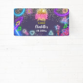 Banderoles Anniversaire de la soirée de danse néon (Insitu)