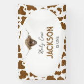 Banderoles Anniversaire de la vache Highland (Verticale)