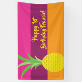 Banderoles Anniversaire de l'ananas (Vertical)