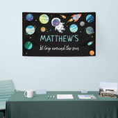 Banderoles Anniversaire de l'astronaute bleu (Salon professionnel)