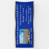 Banderoles Anniversaire de l'Église Bannières, Photo, Texte, (Vertical)