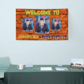 Banderoles Anniversaire de l'image murale en brique (Salon professionnel)