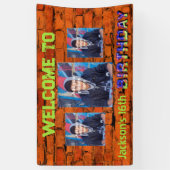 Banderoles Anniversaire de l'image murale en brique (Vertical)