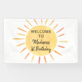 Banderoles Anniversaire de Little Sunshine Boho (Horizontal)