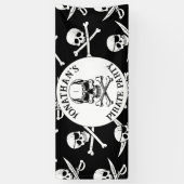 Banderoles anniversaire de pirate sous le thème de la mer (Vertical)